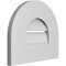 Ekena Millwork Round Top Surface Mount PVC Gable Vent: Functional, w/ 3-1/2"W x 1"P Standard Frame, 14"W x 12"H GVPRT14X1201SF - alternate 5
